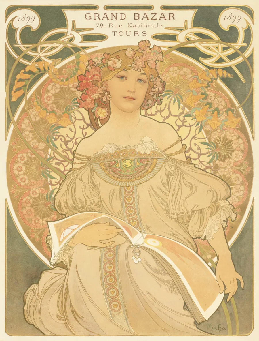 The Seasons lithographs on display