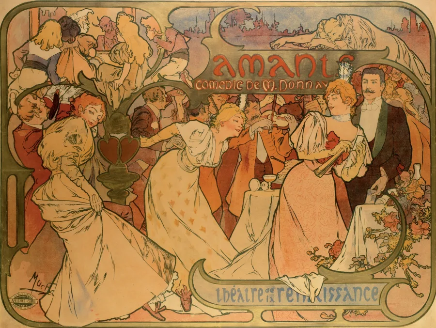 Alphonse Mucha lithograph