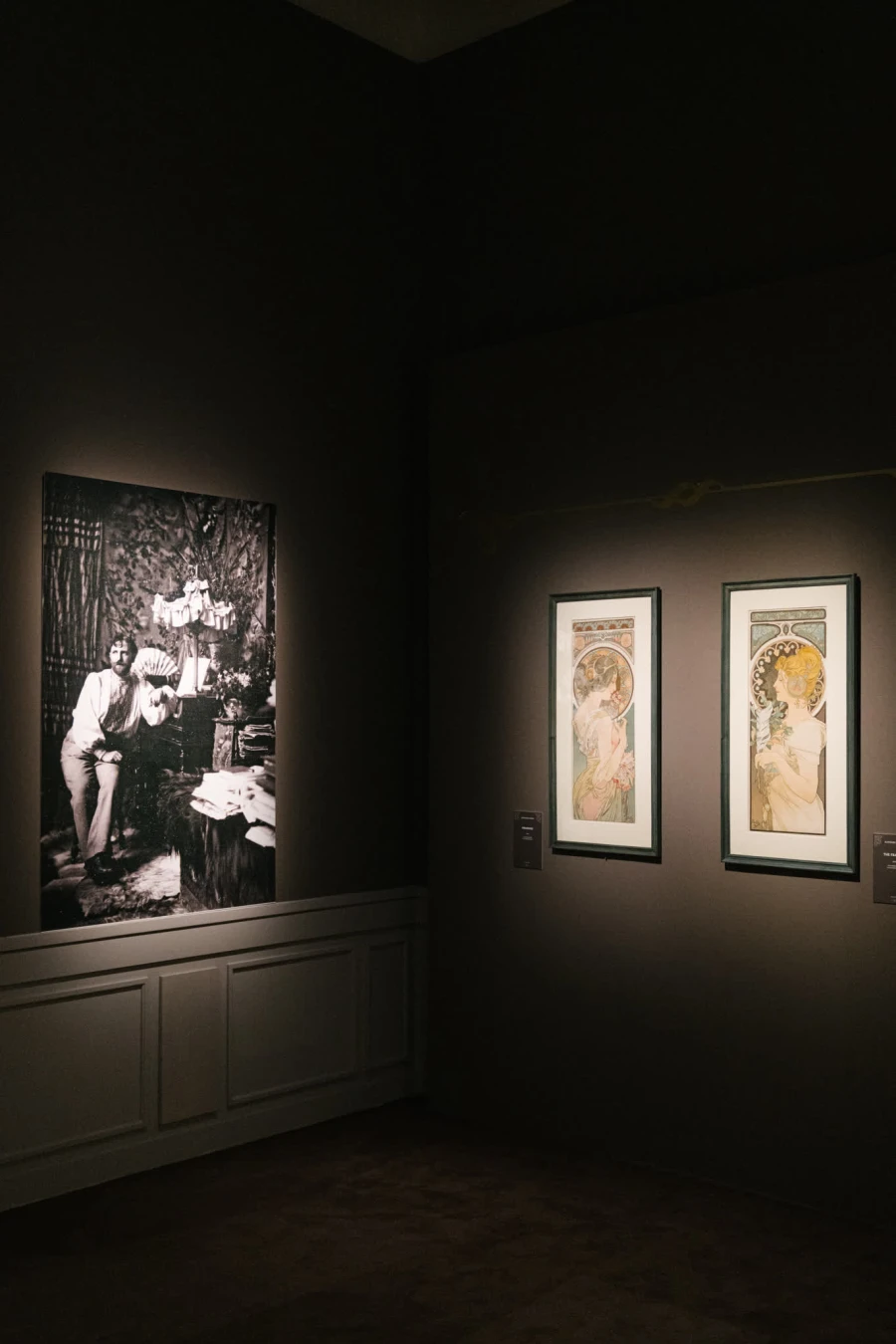 Mucha posters and photographs in the gallery